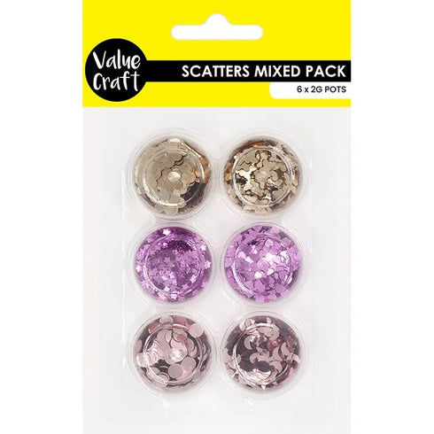 6 Pots Assorted Shape Scatters
